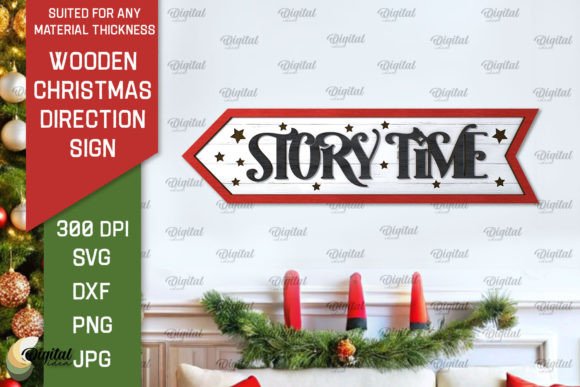 3D Christmas Direction Sign Laser Cut: Elevate Your Holiday Decor with Digital Precision