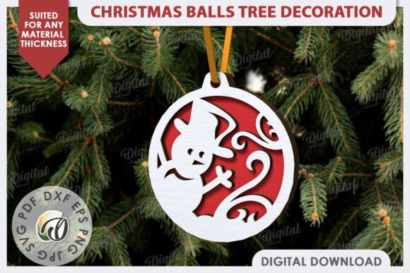 3D Christmas Tree Decoration Laser Cut
