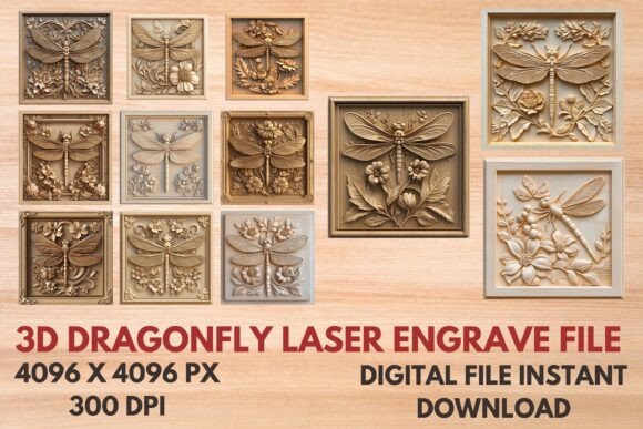 3d Dragonfly Laser Engrave File