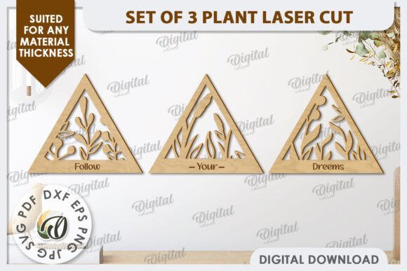 3D Plants Wall Decor Laser Cut Design: Unlocking Endless Creative Possibilities