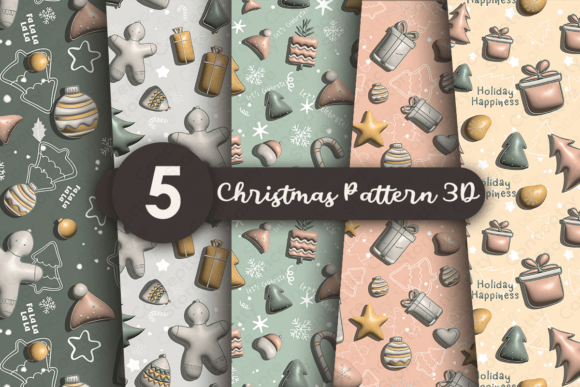 Cozy Christmas Pastel 3D Seamless Pattern: A Guide to Festive Design