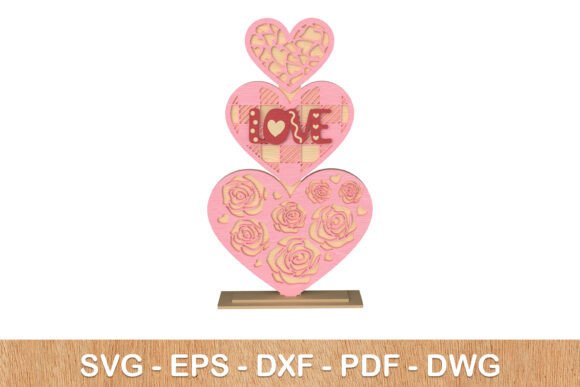 Evaluating Stacked Hearts 3D Valentine Decor for Custom Crafting Projects