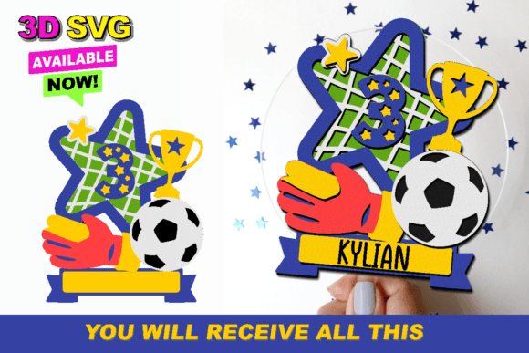 Soccer Cake Topper 3D SVG: Elevate Your Craft Projects